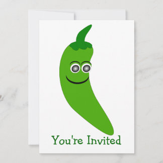 Green Chili Pepper Any Occasion Invitation