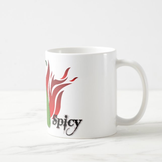 Green Chili Pepper Design Coffee Mug (Right)