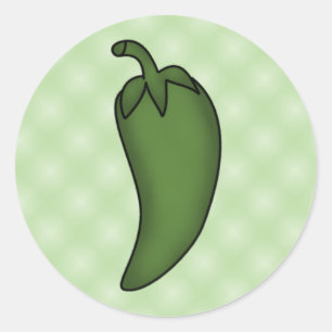 Green Chili Pepper Stickers