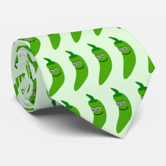 Green Chili Pepper Tie