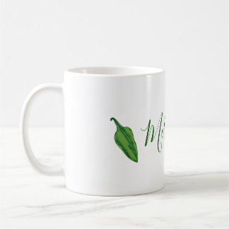 Green Chilli Peppers  personalized Coffee Mug