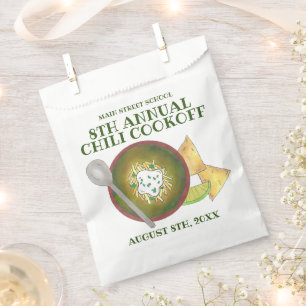 Green Chilli Verde Chili Cookoff Cook-Off Food Favor Bag