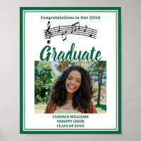 Green Choir Photo High School Graduation Party