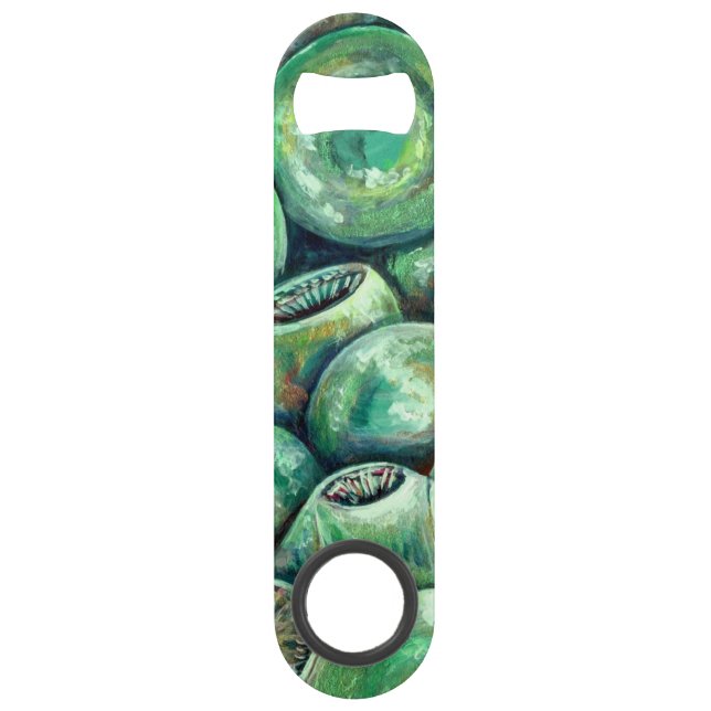 Green Christmas Balls Speed Bottle Opener (Front)