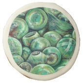 Green Christmas Balls Sugar Cookie (Front)