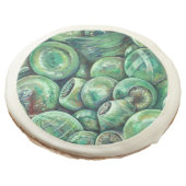 Green Christmas Balls Sugar Cookie (Angled)