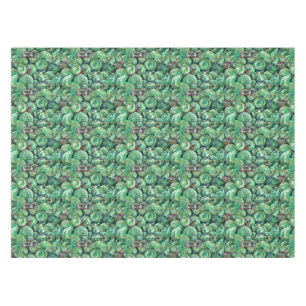 Green Christmas Balls Tablecloth