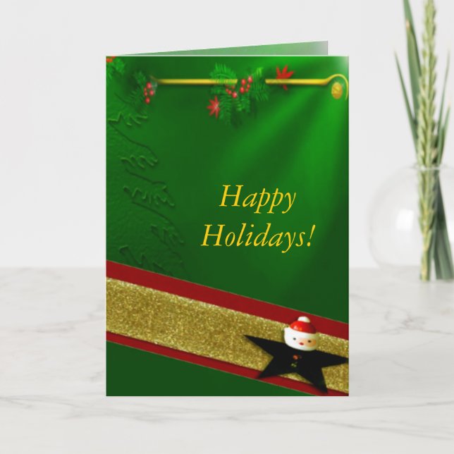 Green Christmas Card (Front)