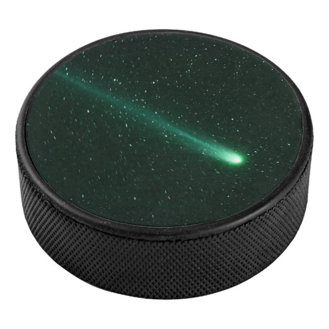 Green Christmas Comet 46P/Wirtanen Hockey Puck (3/4)
