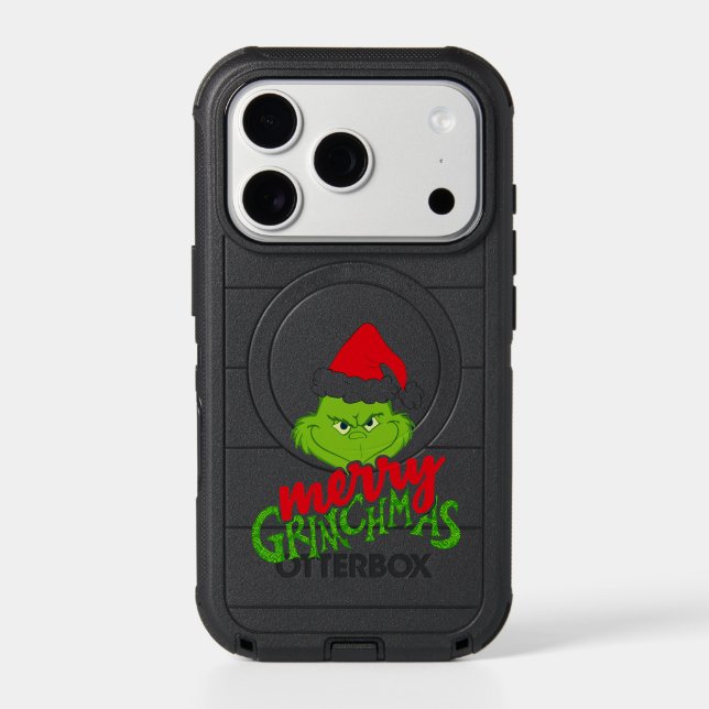 Green Christmas Creature with Winter Elements Otterbox iPhone Case (Back)