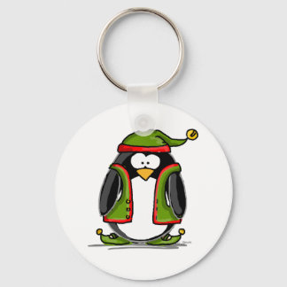 Green Christmas Elf Keychain