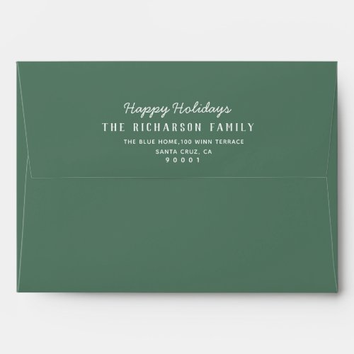 Green Christmas Envelope