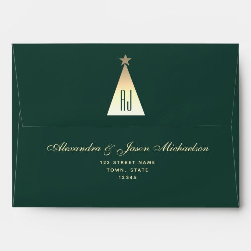 Green Christmas Envelope