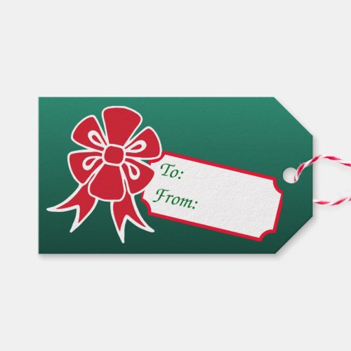 Green Christmas Gift Tags