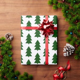 Green Christmas green traditional Wrapping Paper