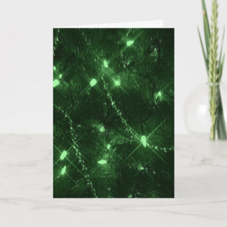 Green Christmas Holiday Card