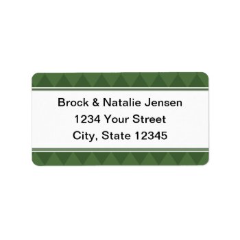 Green Christmas Holiday Pre-printed Address Label by thechristmascardshop at Zazzle