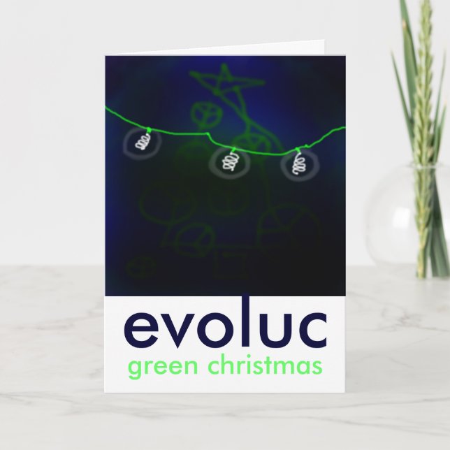 green-christmas.jpg 2, evoluc, green christmas holiday card (Front)