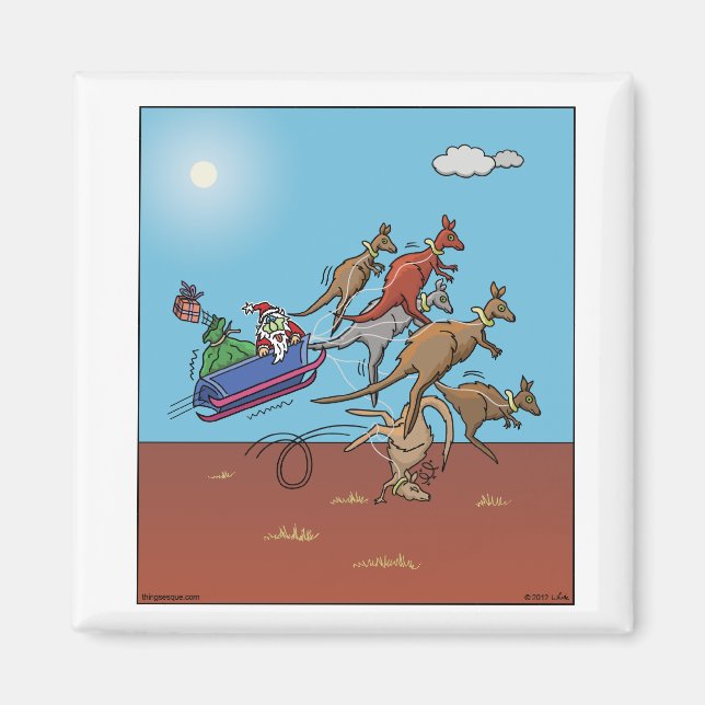 Green Christmas Magnet (Front)