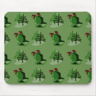 Green Christmas Mousepad