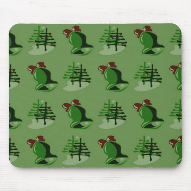 Green Christmas Mousepad (Front)