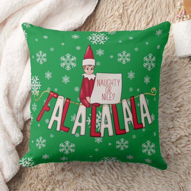 Green Christmas Pillow (Blanket)