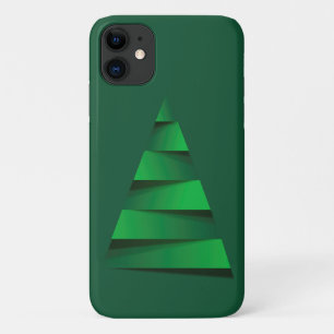 Green Christmas Tree Holiday iPhone 11 Case
