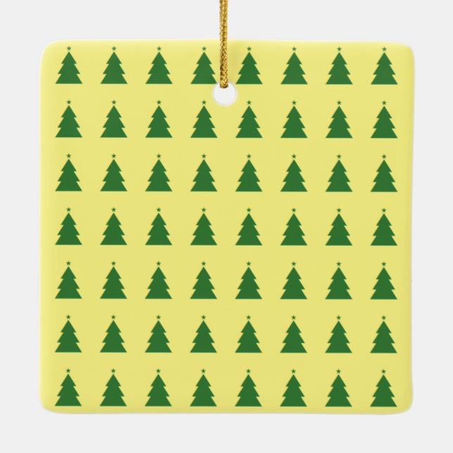 Green Christmas Tree Ornament (Back)