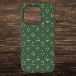 Green Christmas Tree Pattern iPhone 16 Pro Case