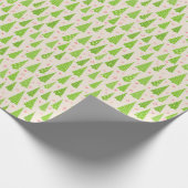 Green Christmas Tree Pattern Wrapping Paper (Corner)