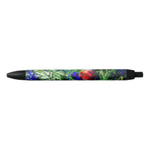 Green Christmas Tree Red Ball Pen