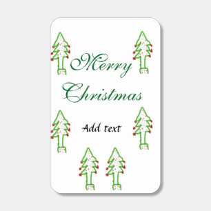 Green Christmas tree red cherry merry Christmas mo Matchboxes