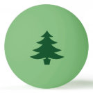 Green Christmas Tree Shape on Green Ping-Pong Ball Green Christmas Tree Shape on Green Ping-Pong Ball