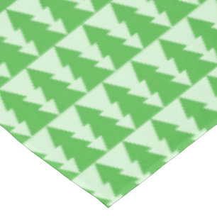 GREEN CHRISTMAS TREES Holiday Tablecloth