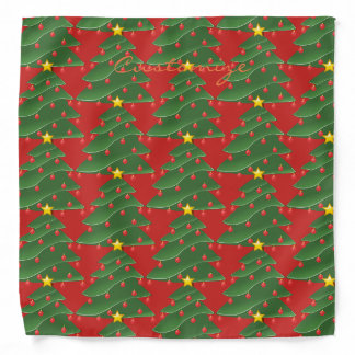 Green Christmas Trees Thunder_Cove Bandana