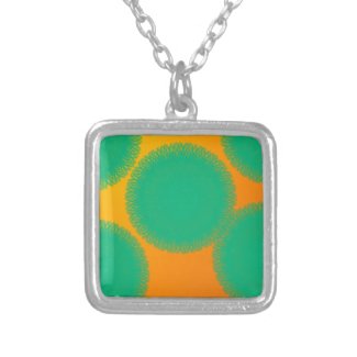 green circle in yellowish orange