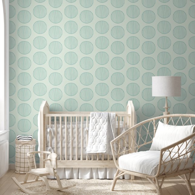 Green Circle Pattern Wallpaper Wallpaper (Kids)