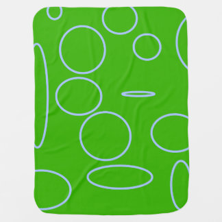 Green Circles Baby Blanket
