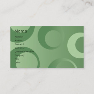Green Circles - Business Card