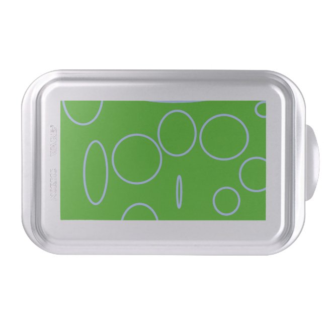 Green Circles Cake Pan (Front)