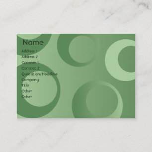 Green Circles - Chubby Business Card
