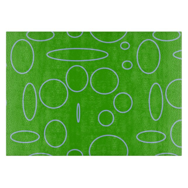 Green Circles Cutting Board (Front)