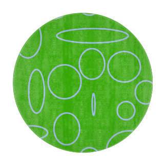 Green Circles Cutting Board