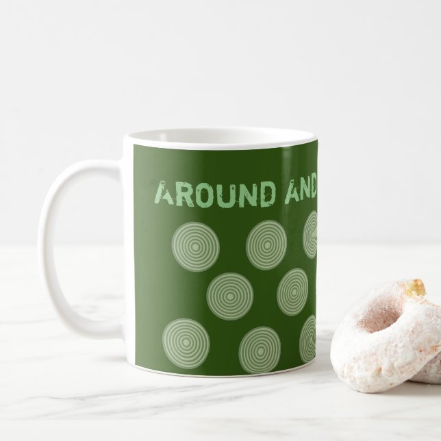 Green Circles Mug (With Donut)