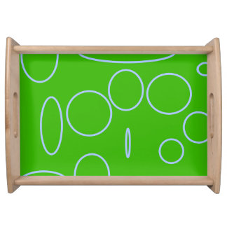 Green Circles Serving Tray
