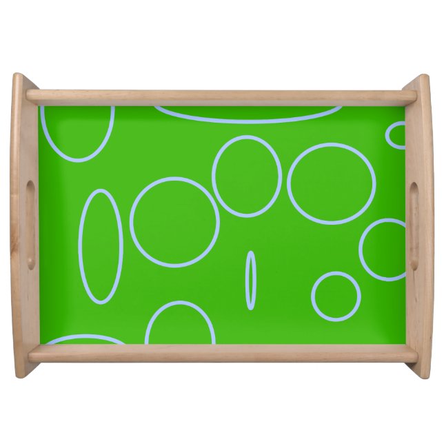 Green Circles Serving Tray (Front)
