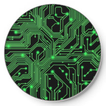 Green Circuit Board Abstract Illustration
