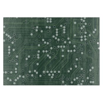 Green Circuit Board Background Pattern Art by warrior_woman at Zazzle