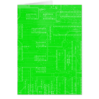 Green Circuit Board Cyber Industrial EBM Techno Cards