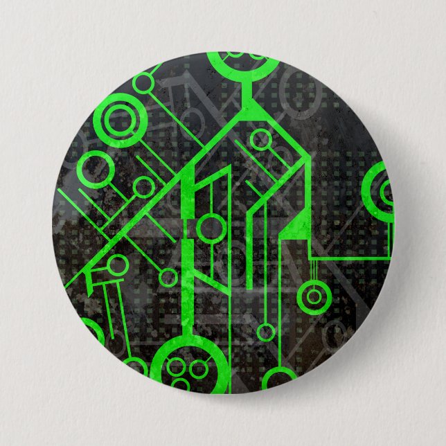 Green Circuit Button (Front)